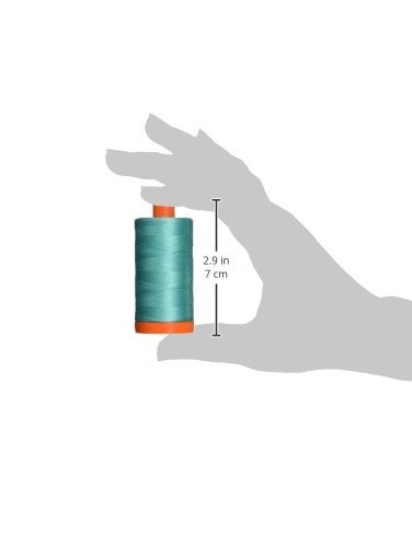 أوريفيل خيط قطن Aurifil Mako صلب 50 وات 1422 ياردة من اليشم الخفيف - Image 2